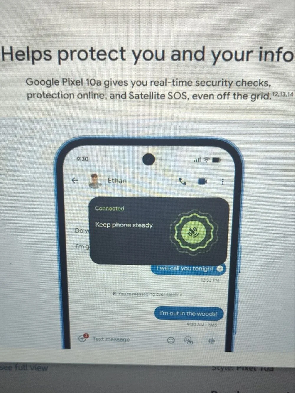 Google Pixel 10a Phone in OBSIDIAN